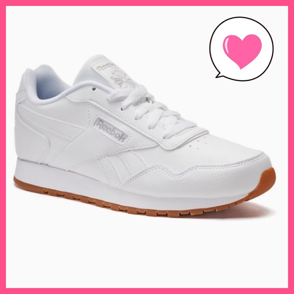 Reebok Classic all White leather gum sole 5 7